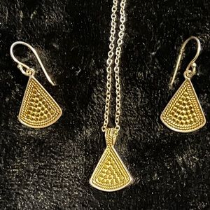 Anna Beck Triangle Earrings and Necklace Set